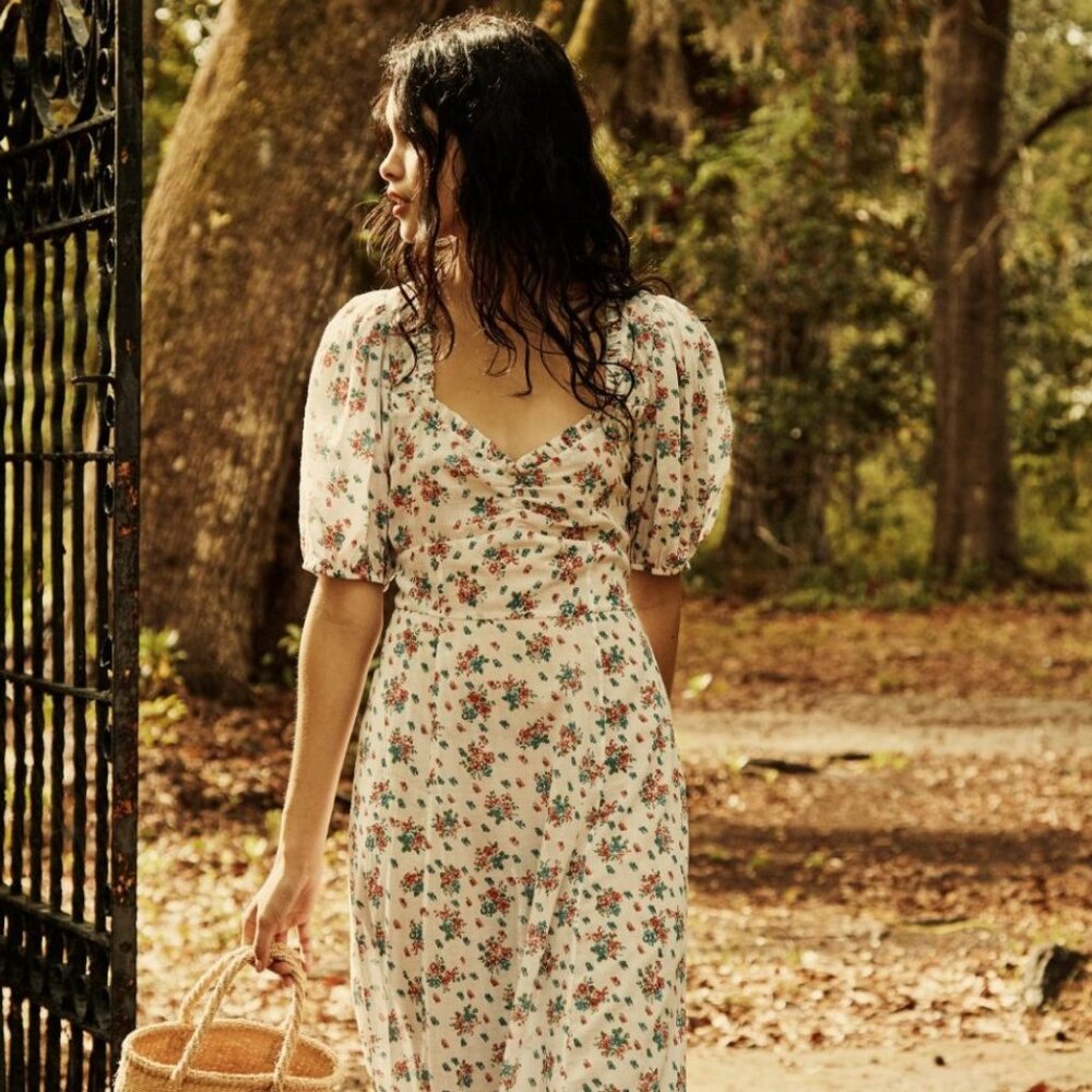 ISO Size Medium Doen Adobe Dress in Fleur de Rosette